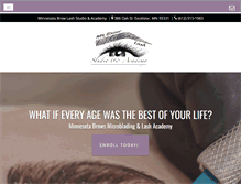 Tablet Screenshot of beautyschoolminnesota.com